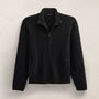 Wool Alpaca Stretch Zip Front in Black | James Perse Los Angeles FLAT