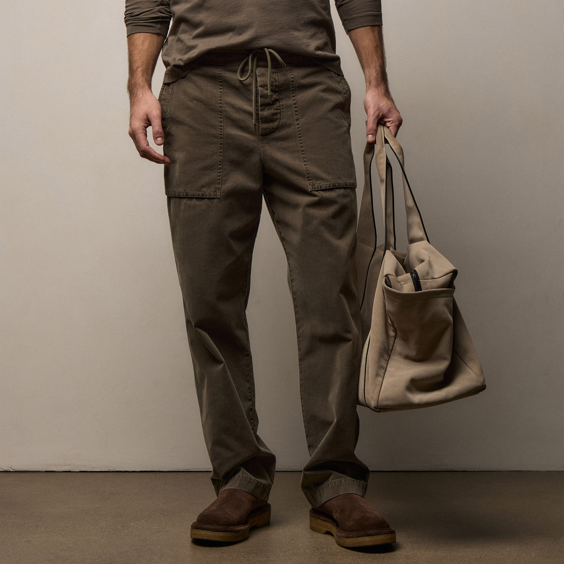 Cotton Cashmere Utility Pant