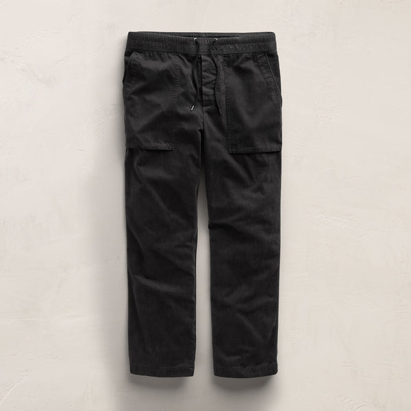 Cotton Cashmere Utility Pant In Black | James Perse Los Angeles