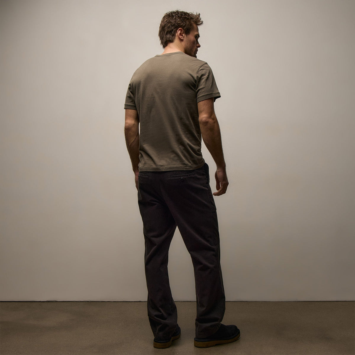 Cotton Cashmere Utility Pant in Black | James Perse Los Angeles