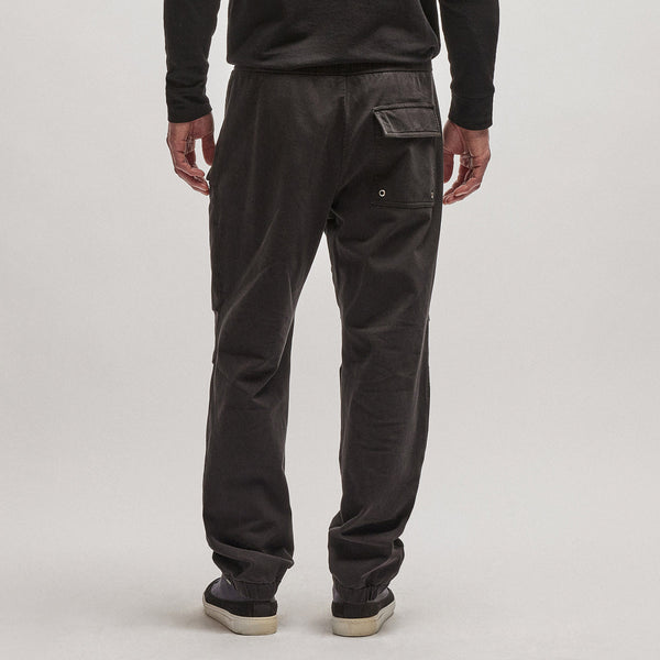 Cotton Terry Flight Pant in Black | James Perse Los Angeles
