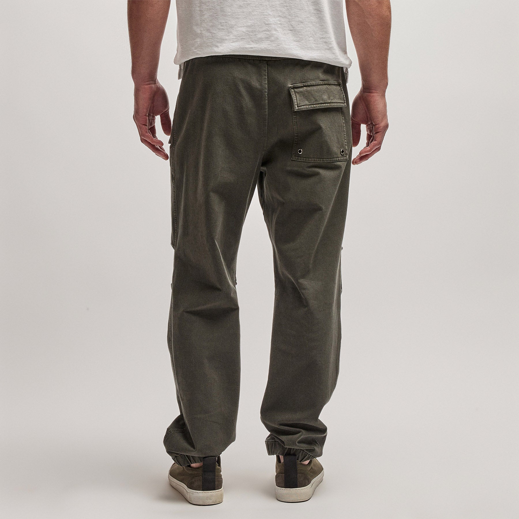 Cotton Terry Flight Pant - Dark Olive Pigment | James Perse Los
