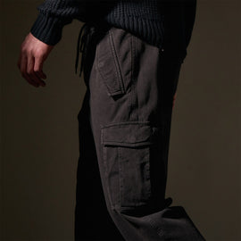 Woven Terry Cargo Pant in Black | James Perse Los Angeles