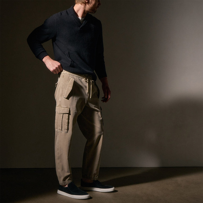 Woven Terry Cargo Pant in Overcast Pigment | James Perse Los Angeles