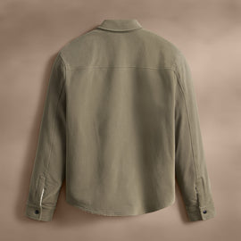 Sherpa Lined Woven Shirt Jacket in Peet | James Perse Los Angeles