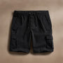 Woven Cotton Terry Cargo Short in Black | James Perse Los Angeles