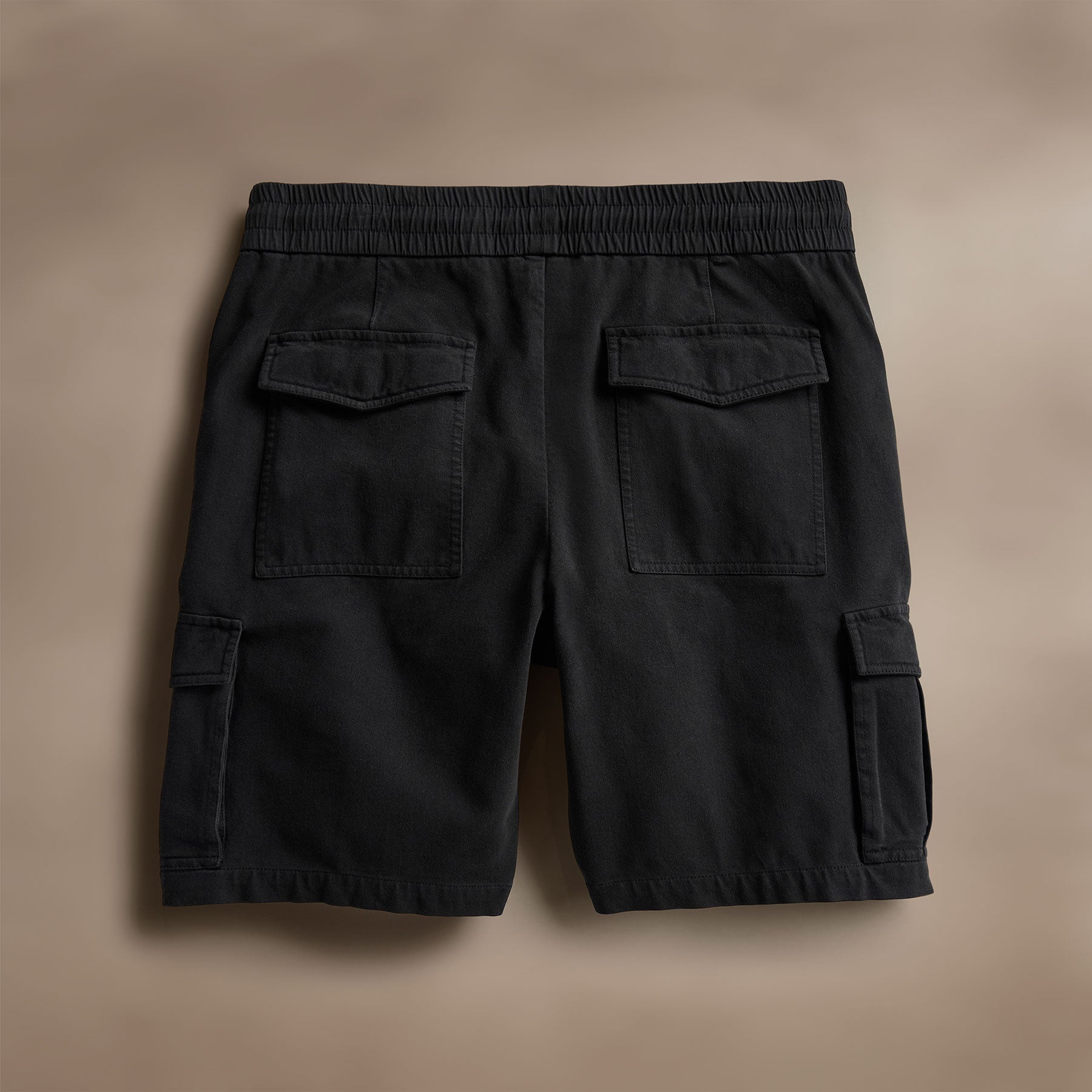 Woven Cotton Terry Cargo Short in Black | James Perse Los Angeles