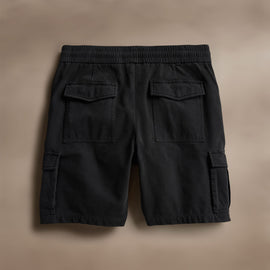 Woven Cotton Terry Cargo Short in Black | James Perse Los Angeles
