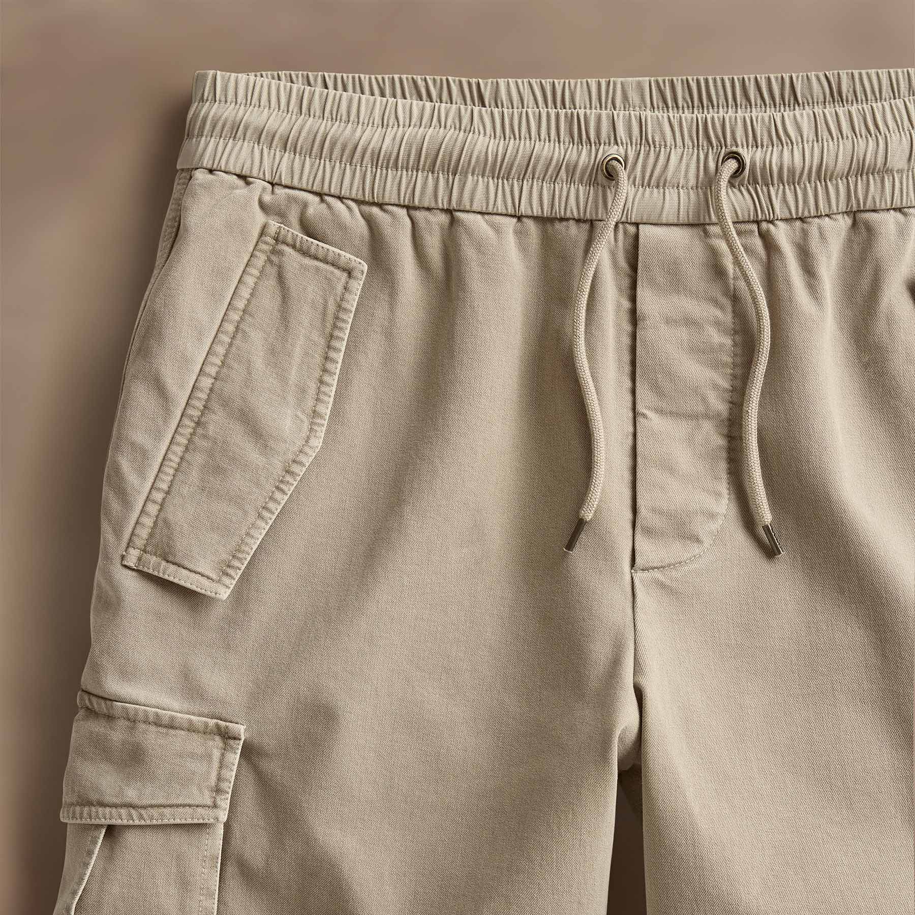 Woven Cotton Terry Cargo Short in Overcast Pigment | James Perse Los Angeles