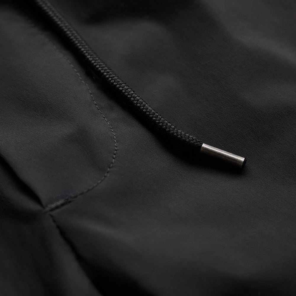 Curved Hem Board Short in Black/Black | James Perse Los Angeles