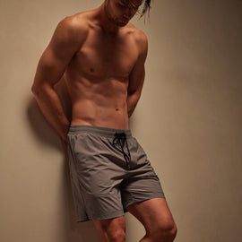 Split Hem Board Short in Dusk | James Perse Los Angeles