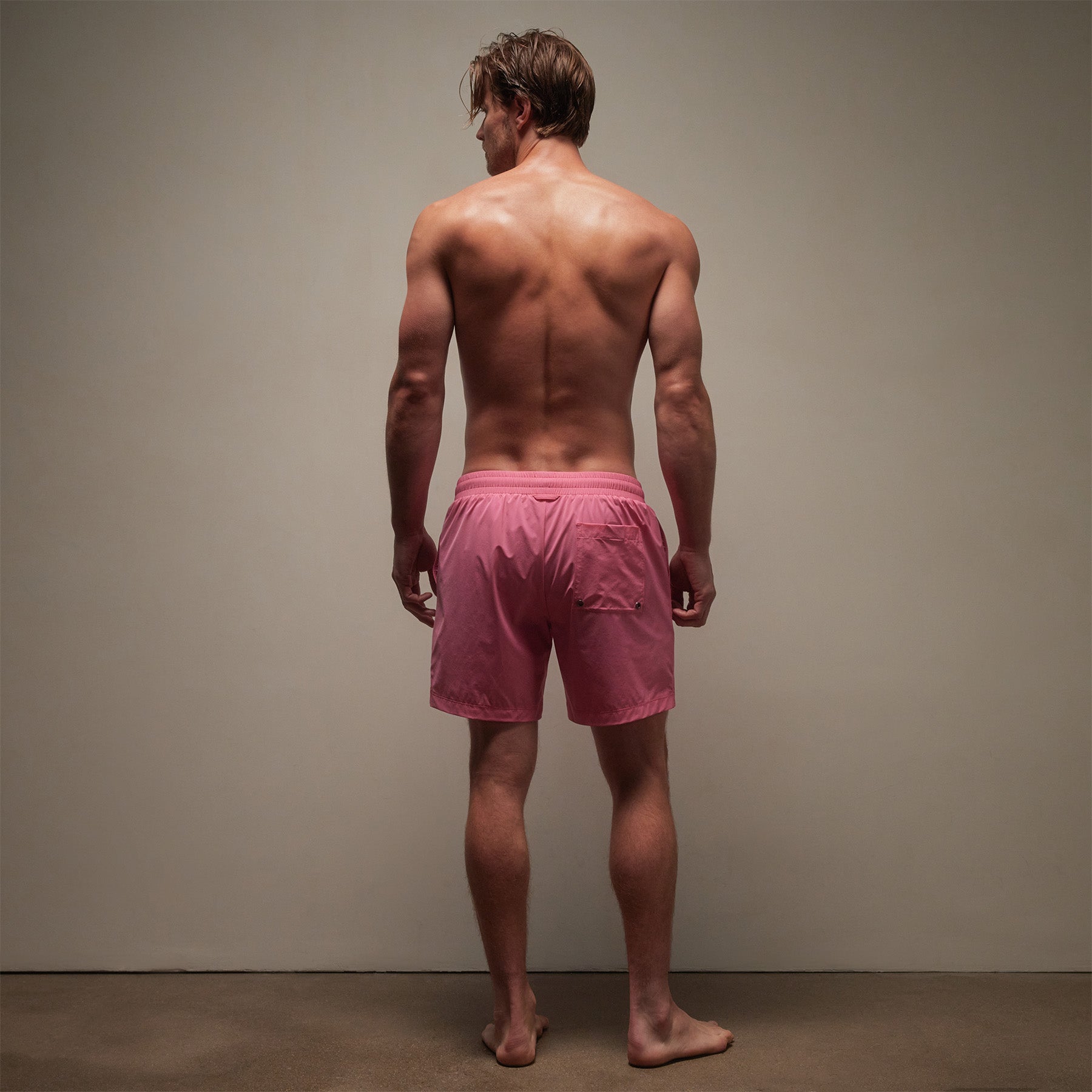 Split Hem Board Short in Intense Pink | James Perse Los Angeles