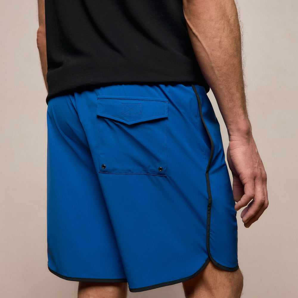 Retro Boardshort in Baltic Blue/Magma | James Perse Los Angeles
