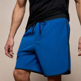 Retro Boardshort in Baltic Blue/Magma | James Perse Los Angeles