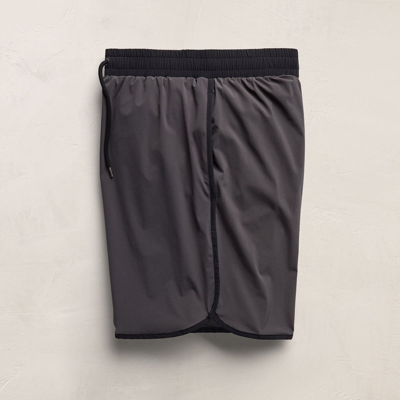 Retro Boardshort in Carbon/Black | James Perse Los Angeles