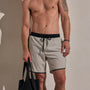 Retro Boardshort in Salt/Black | James Perse Los Angeles