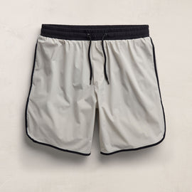 Retro Boardshort in Salt/Black | James Perse Los Angeles