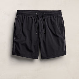 Contrast Piped Boardshort in Black/Carbon | James Perse Los Angeles
