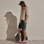Contrast Piped Boardshort in Carbon/Ivory | James Perse Los Angeles