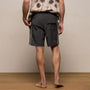 Contrast Piped Boardshort in Carbon/Ivory | James Perse Los Angeles