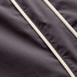 Contrast Piped Boardshort in Carbon/Ivory | James Perse Los Angeles
