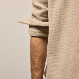 Wool Cashmere Twill Shirt in Flax | James Perse Los Angeles