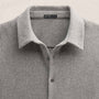 Wool Cashmere Twill Shirt in Heather Grey | James Perse Los Angeles FLAT