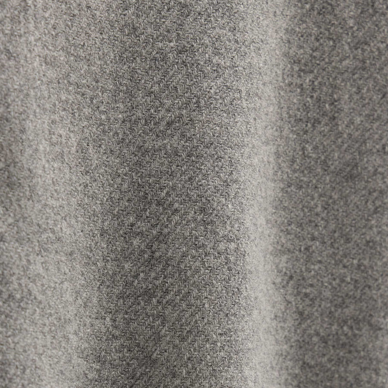 Wool Cashmere Twill Shirt in Heather Grey | James Perse Los Angeles FLAT