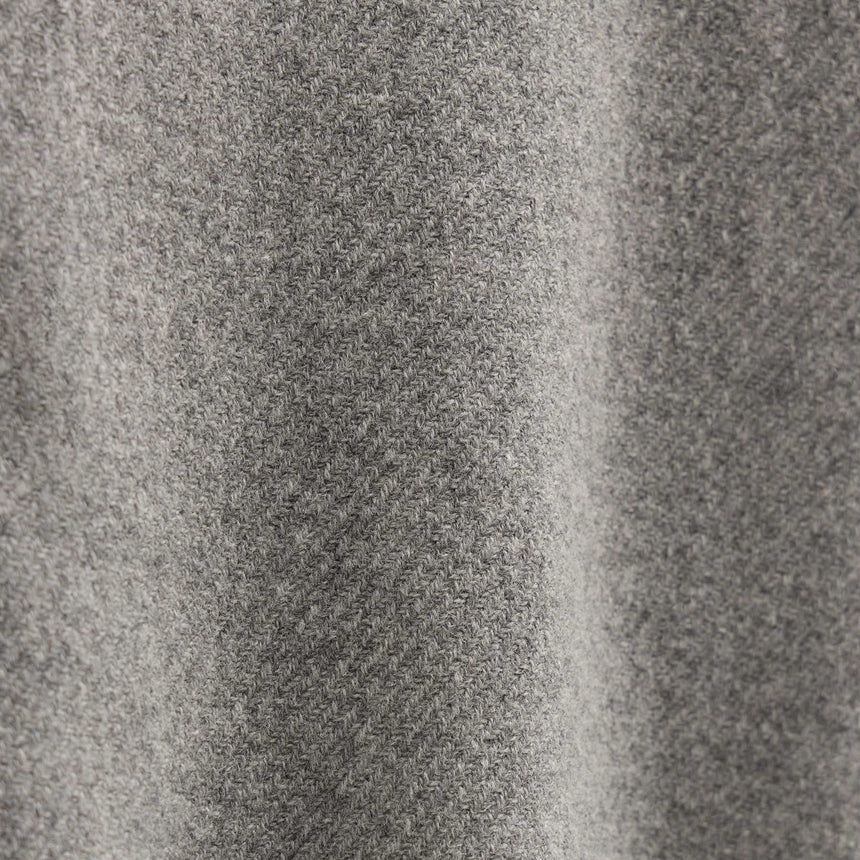 Wool Cashmere Twill Shirt in Heather Grey | James Perse Los Angeles FLAT