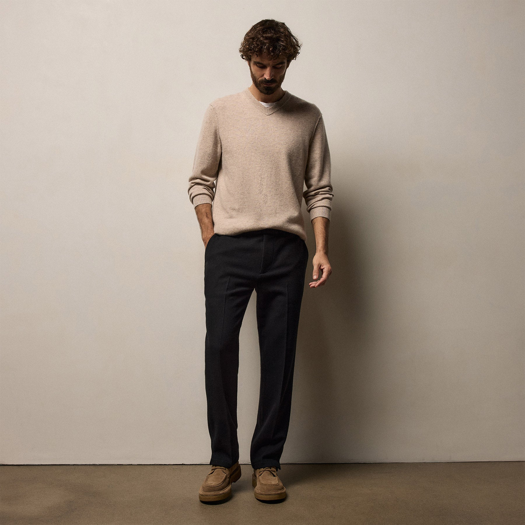 Wool Cashmere Flannel Pant