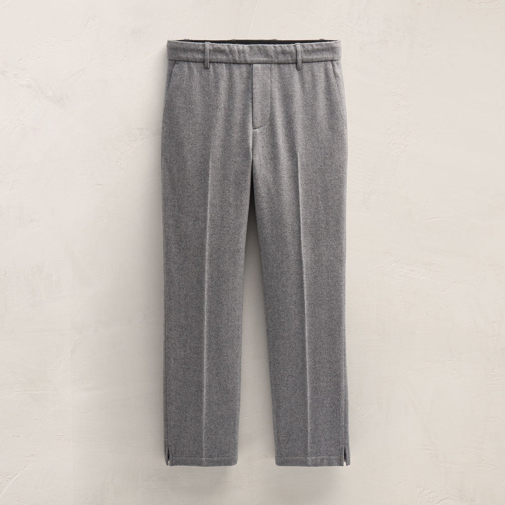 Wool Cashmere Flannel Pant in Heather Grey | James Perse Los Angeles FLAT