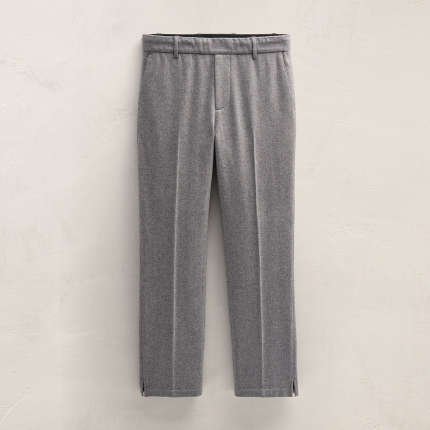 Wool Cashmere Flannel Pant in Heather Grey | James Perse Los Angeles FLAT