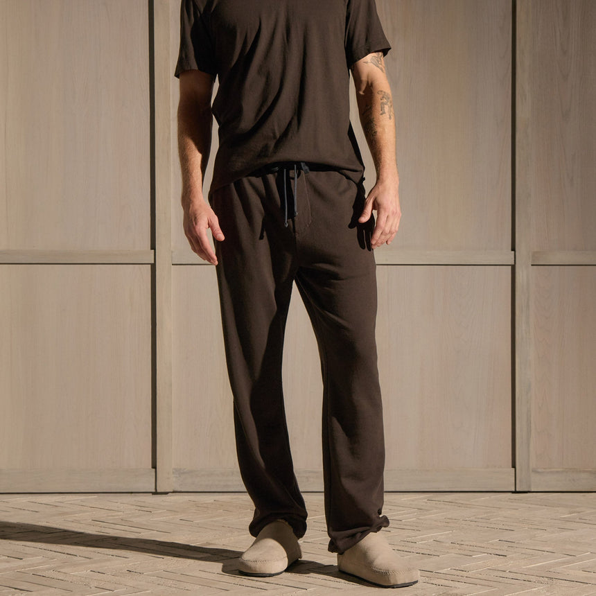 Vintage French Terry Sweatpant in Bark Pigment | James Perse Los Angeles