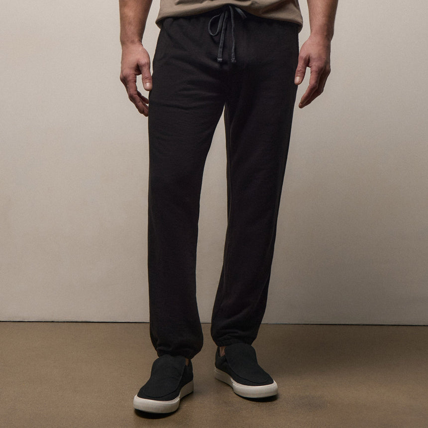 Vintage French Terry Sweatpant in Black | James Perse Los Angeles