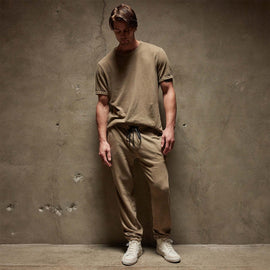 Vintage French Terry Sweatpant in Cashew Pigment | James Perse Los Angeles