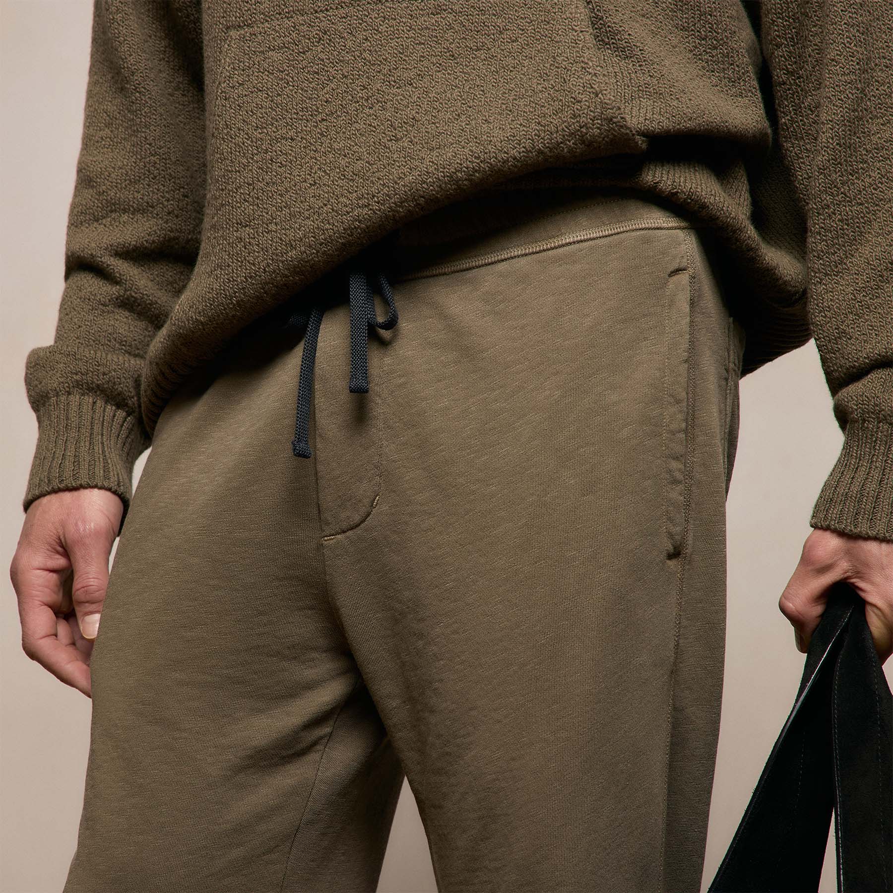 Vintage French Terry Sweatpant in Light Olive Pigment | James Perse Los Angeles