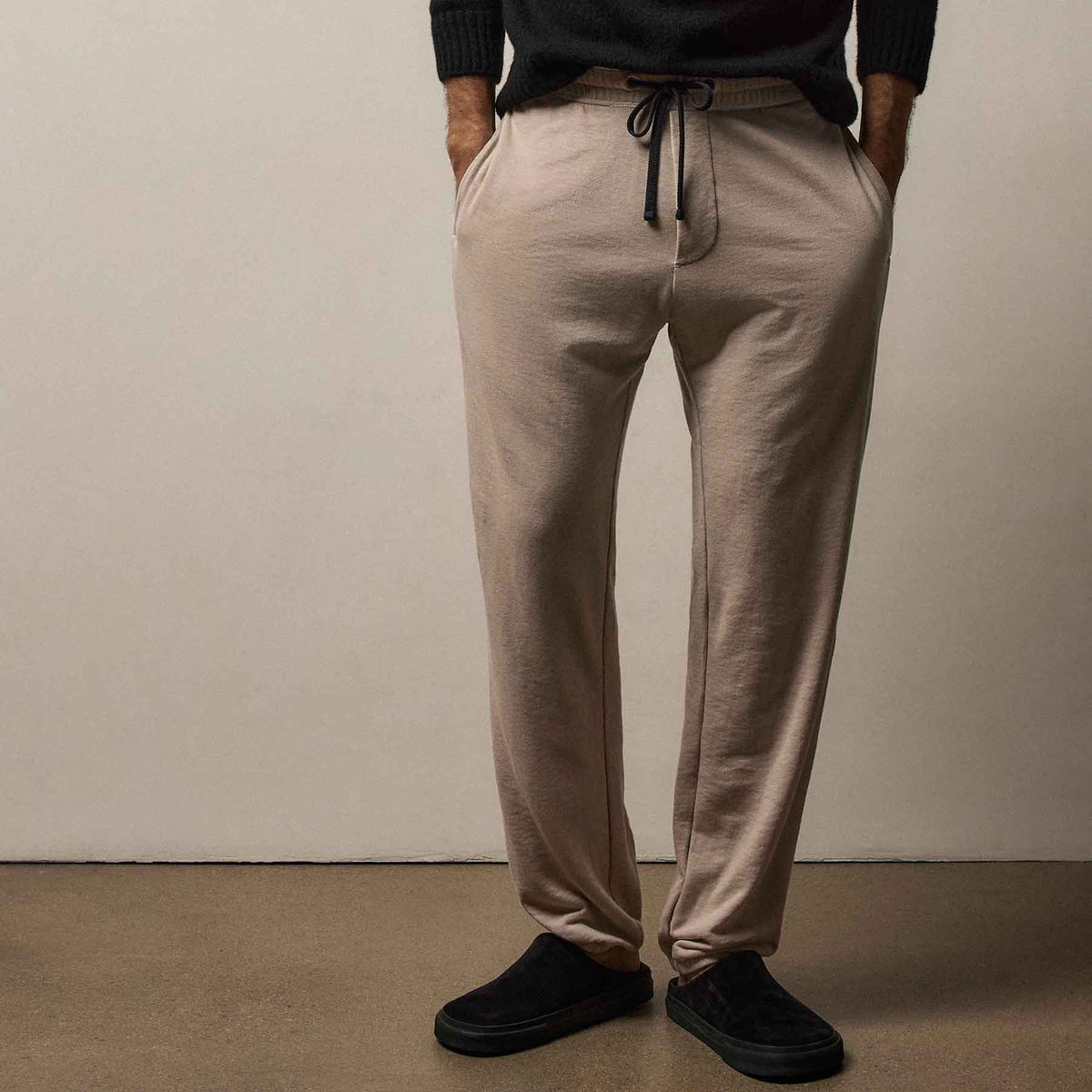 Vintage French Terry Sweatpant in Stone Pigment | James Perse Los Angeles