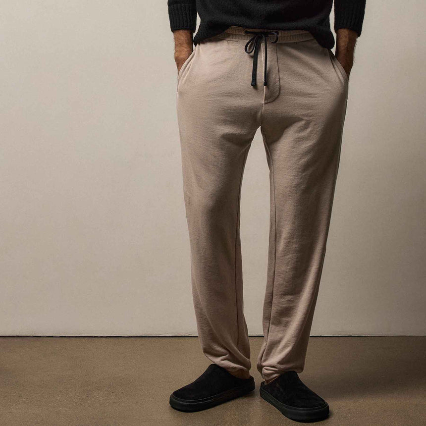 Vintage French Terry Sweatpant in Stone Pigment | James Perse Los Angeles