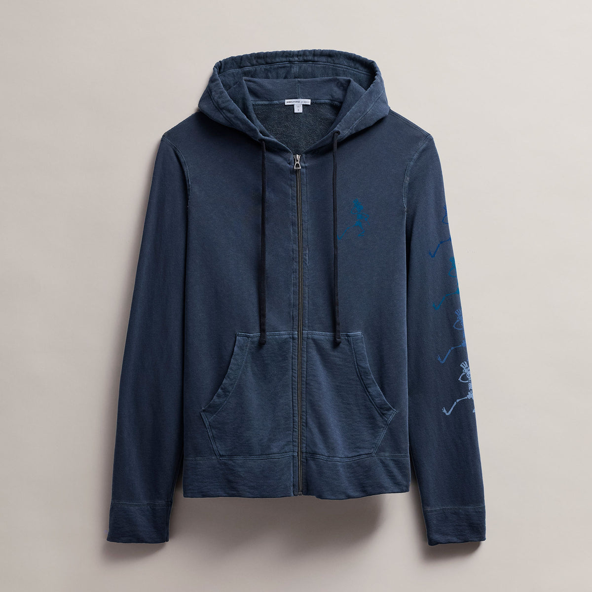 Men's French Terry Hoodie Grateful Dead in Deep Pigment | James Perse Los Angeles