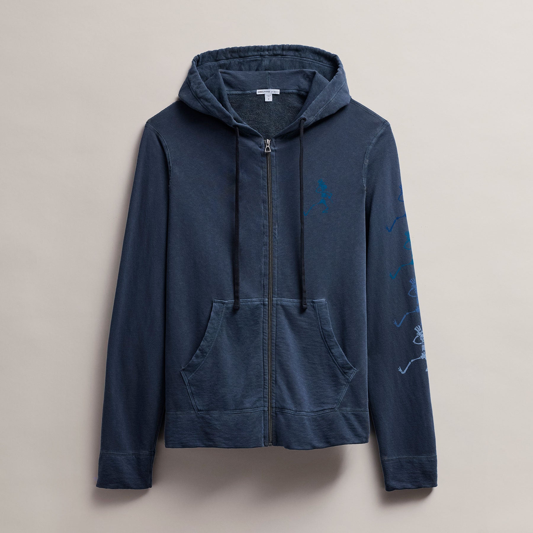Men's French Terry Hoodie Grateful Dead in Deep Pigment | James Perse Los Angeles
