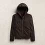 Vintage French Terry Zip Up Hoodie - Bark Pigment | James Perse Los Angeles