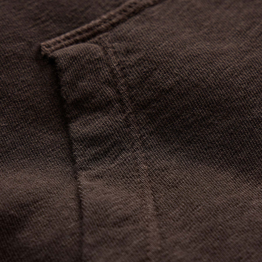 Vintage French Terry Zip Up Hoodie - Bark Pigment | James Perse Los Angeles