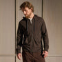 Vintage French Terry Zip Up Hoodie in Bark Pigment | James Perse Los Angeles
