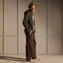 Vintage French Terry Zip Up Hoodie in Bark Pigment | James Perse Los Angeles