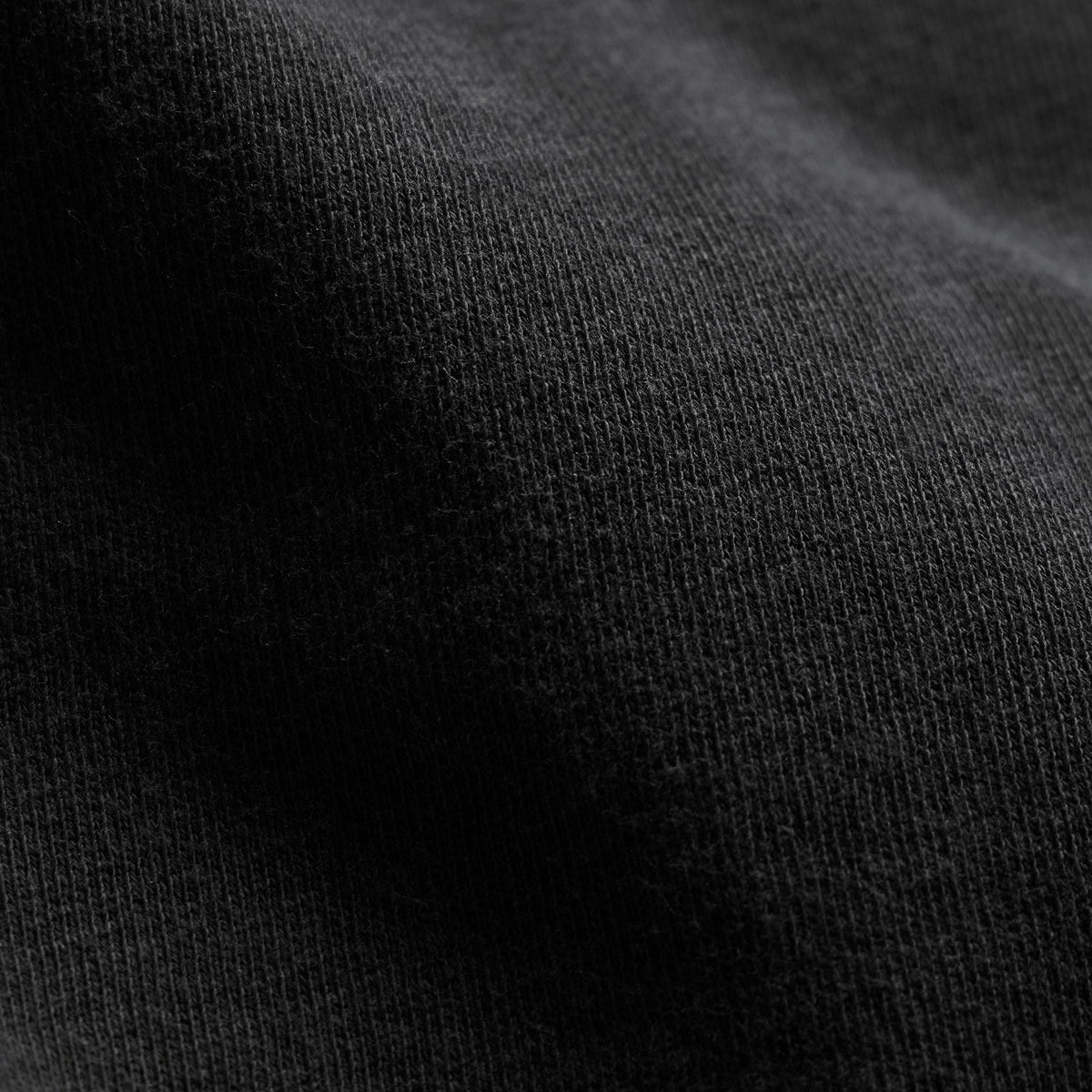 Vintage French Terry Zip Up Hoodie - Black