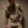 Vintage French Terry Zip Up Hoodie in Cashew Pigment | James Perse Los Angeles