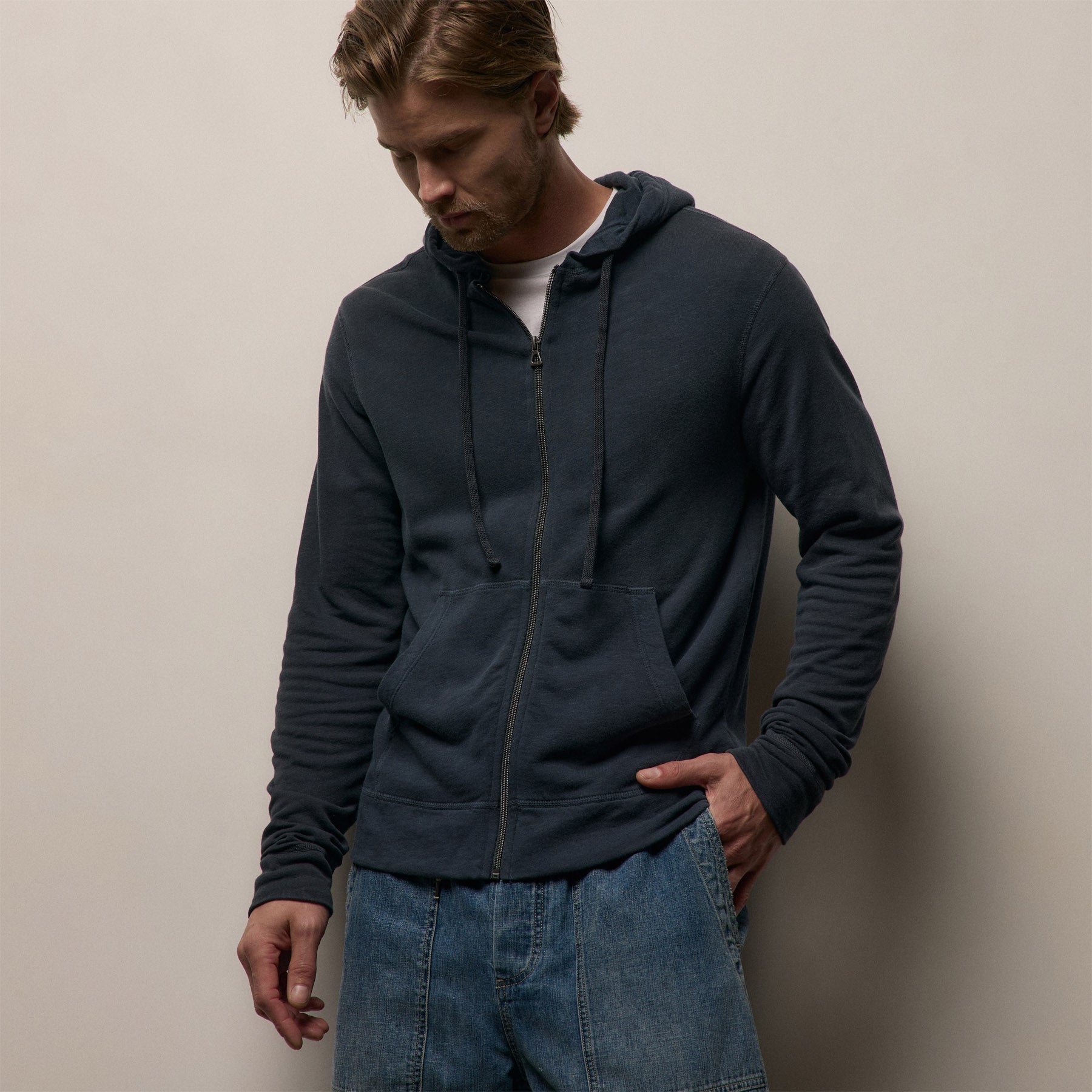 Vintage French Terry Zip Up Hoodie from James Perse - $225