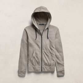 Vintage French Zip Up Hoodie in Fog Pigment | James Perse Los Angeles