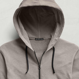 Vintage French Zip Up Hoodie in Fog Pigment | James Perse Los Angeles
