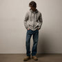 Vintage French Zip Up Hoodie in Fog Pigment | James Perse Los Angeles